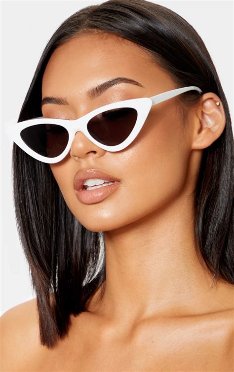 retro sunglasses white